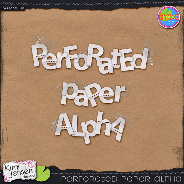 Perforated Paper Alpha