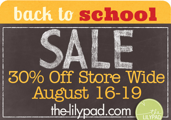 Back to School Sale